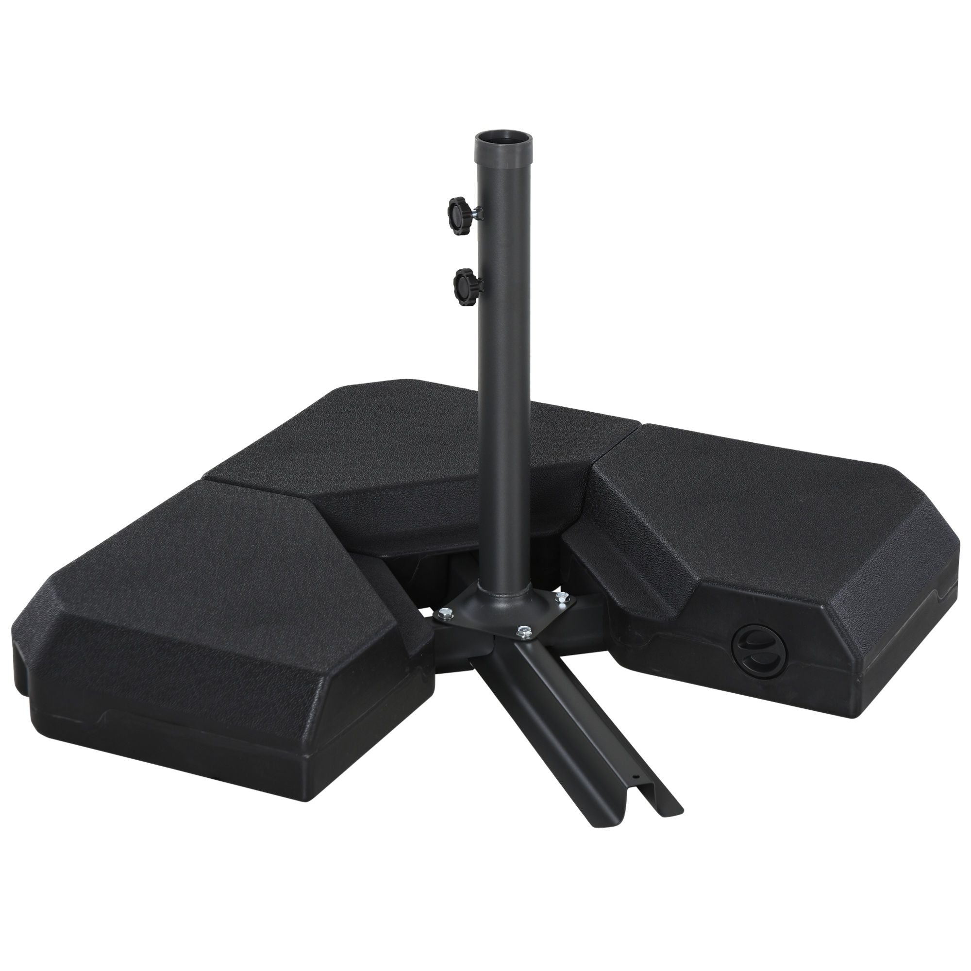 Outsunny 4-Piece Fillable Patio Umbrella Base Weight Set