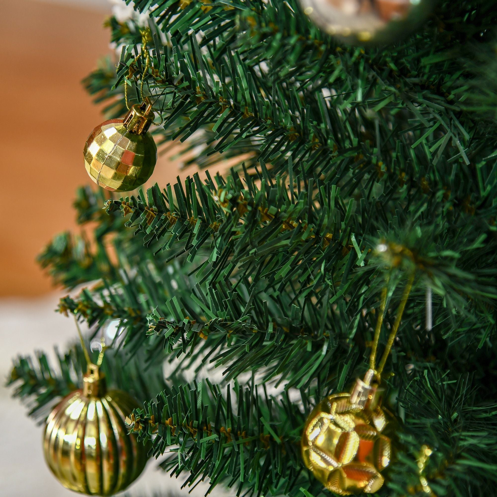 HOMCOM 6 ft Slim Pencil Artificial Christmas Tree, Unlit