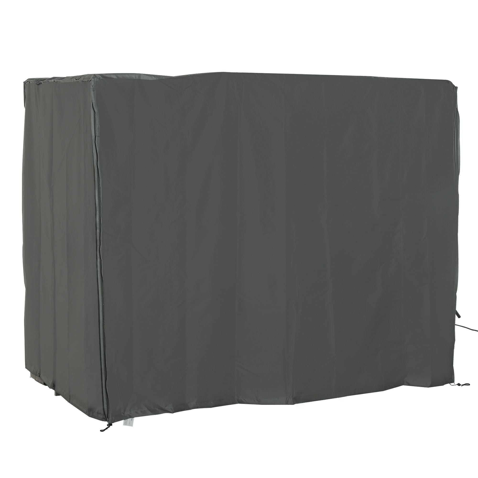 Outsunny 6.7 ft Patio Swing Chair Cover, Gray