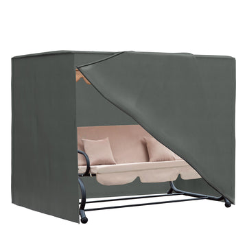Outsunny 6.7 ft Patio Swing Chair Cover, Gray