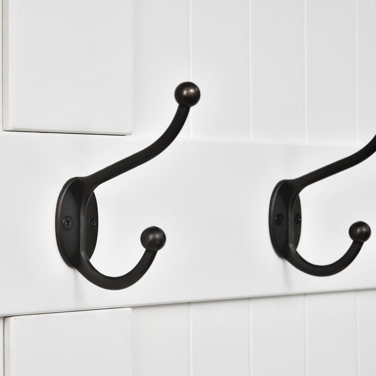 71" Hall Tree with Storage Bench, 3-In-1 Coat Rack, White Entryway Organizer - product view 8
