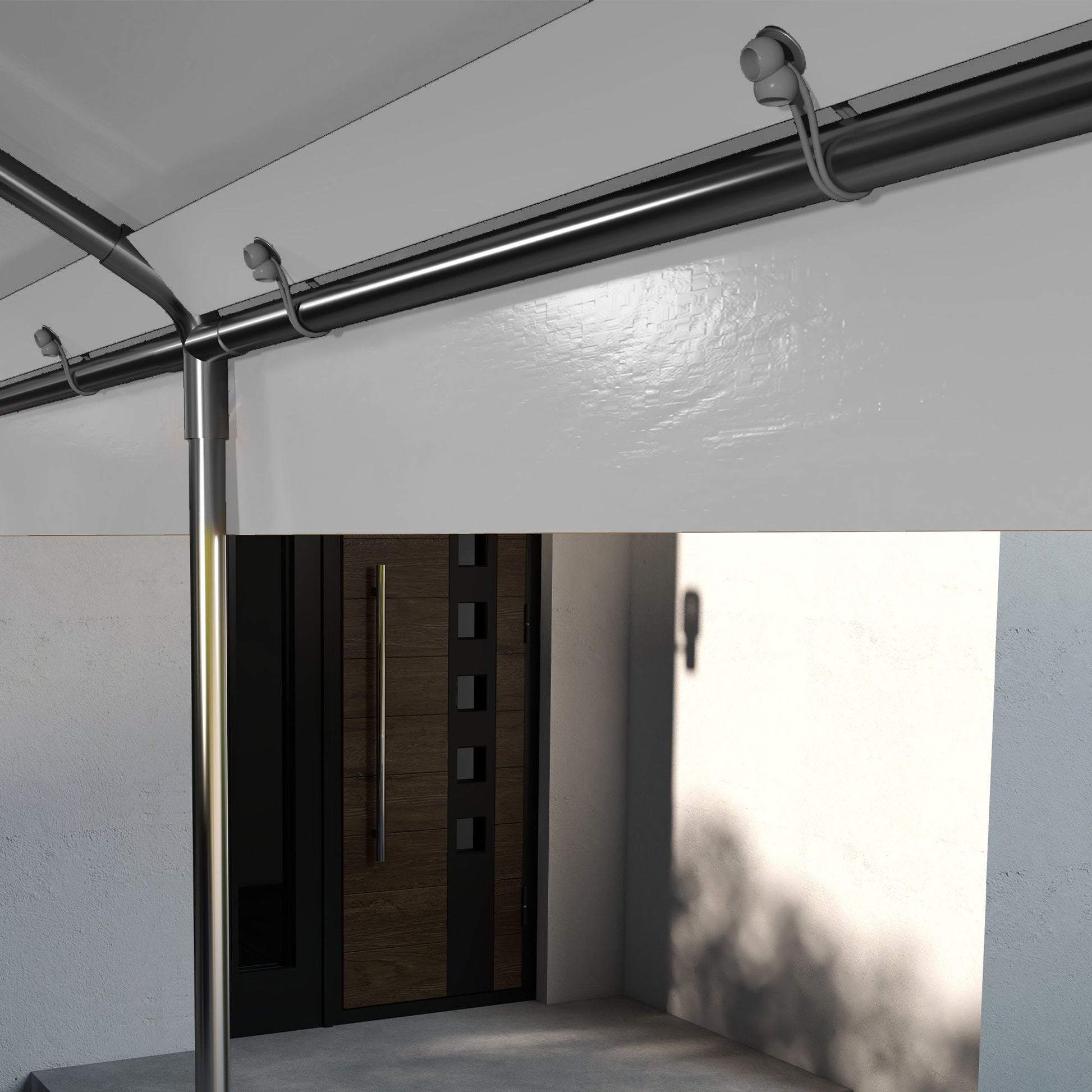 Outsunny 19.6 x 9.7 ft Carport Replacement Roof Canopy, Dark Gray