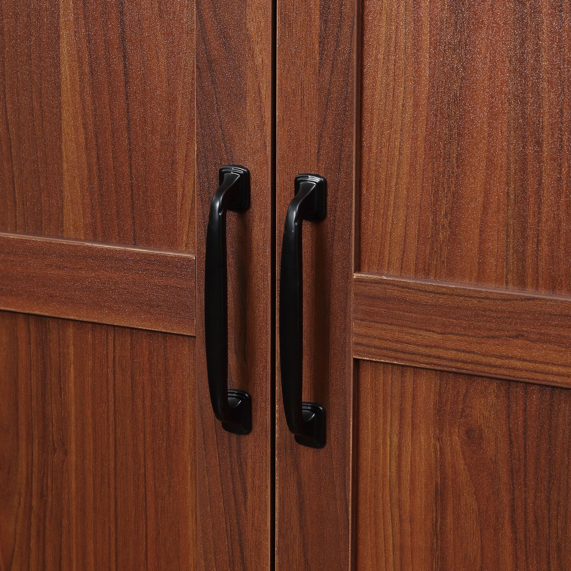 HOMCOM 63 in 2-Door Kitchen Pantry Cabinet with Adjustable Shelves, Brown