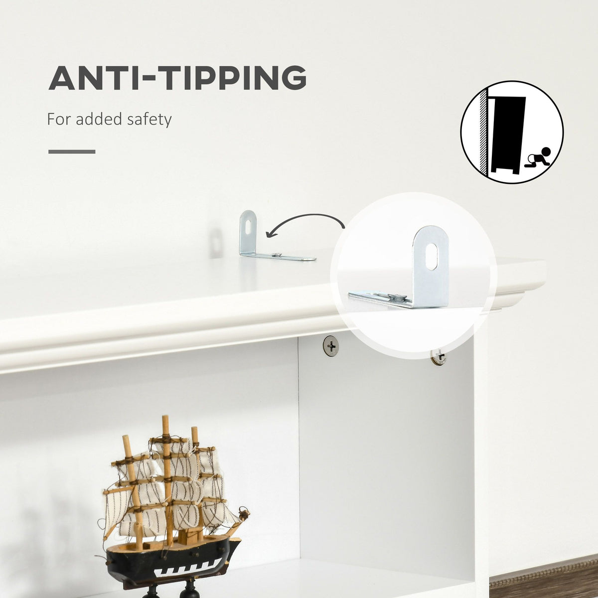 White Hall Tree with Storage Bench Entryway Coat Rack Accent Furniture with Shelves Cabinet Drawers for Hallway - product view 7
