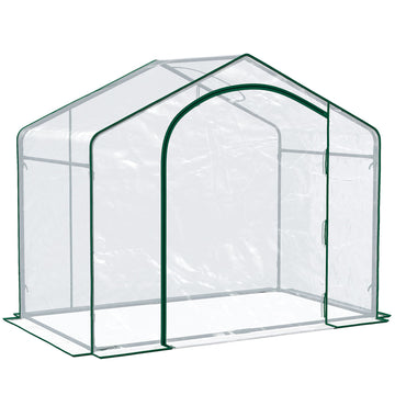 Outsunny 6 x 3 x 5 ft Portable Walk-In Greenhouse with PVC Cover - product view 1