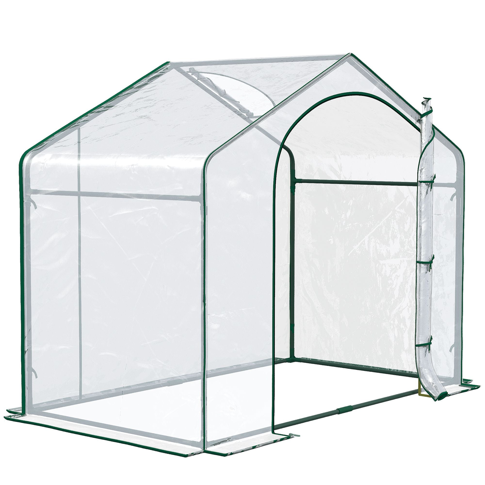 Outsunny 6 x 3 x 5 ft Portable Walk-In Greenhouse with PVC Cover - product view 7