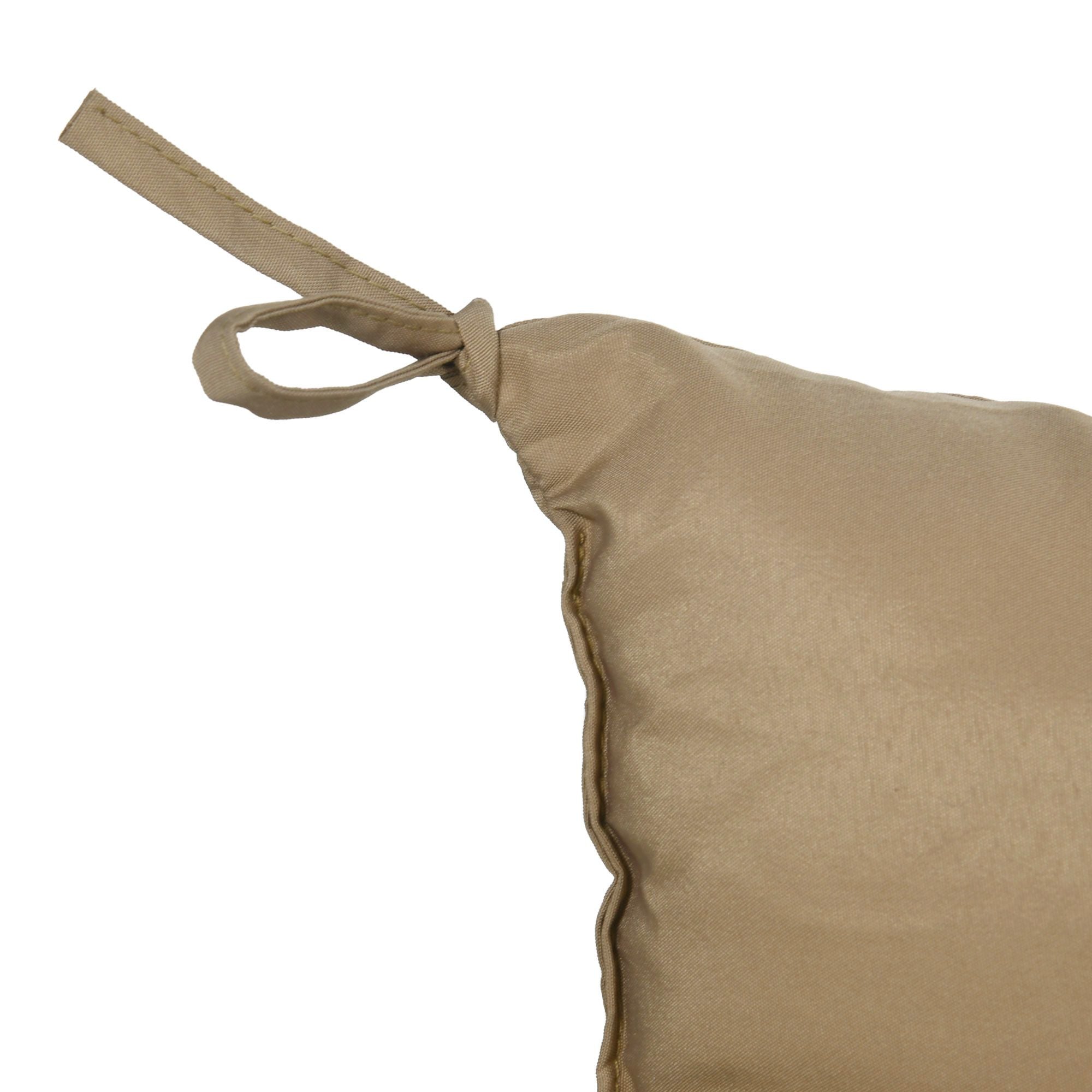 Outsunny 3-Seater Outdoor Bench Cushion, Khaki
