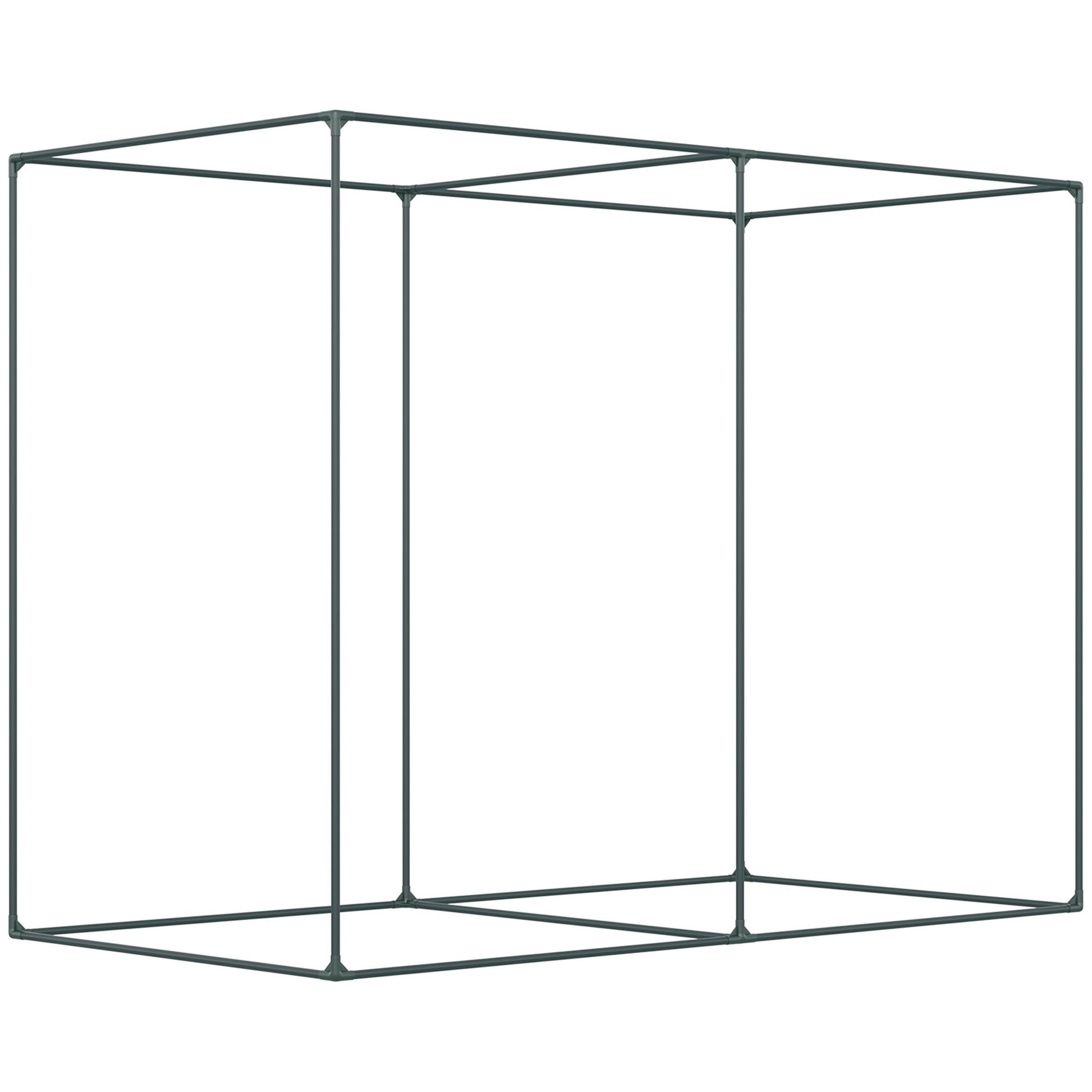Outsunny 6 x 3 ft Plant Protection Crop Cage Tent with Zippered Doors