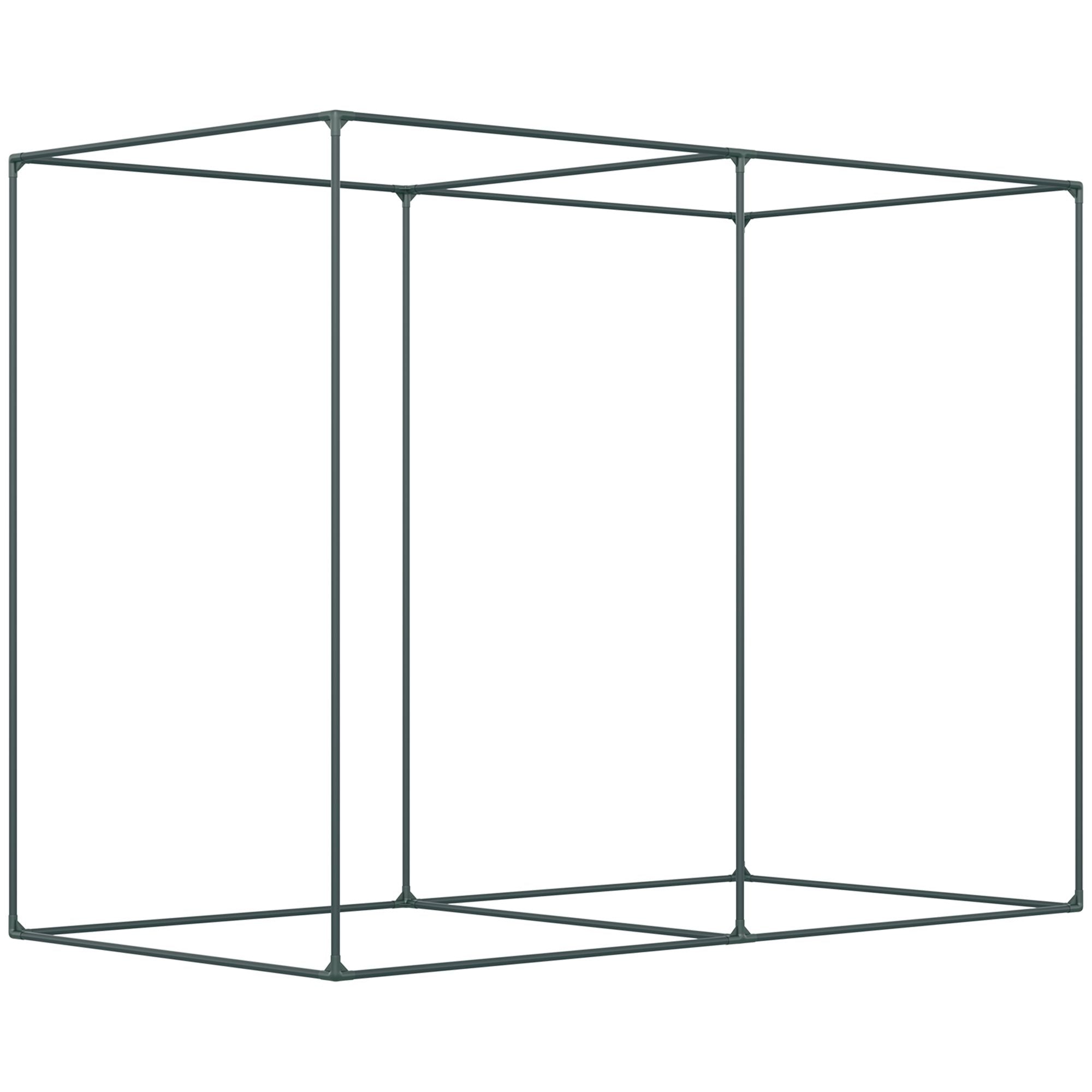 Outsunny 6 x 3 ft Plant Protection Crop Cage Tent with Zippered Doors