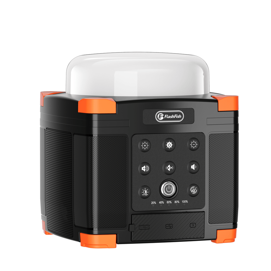 Flashfish FL9-A Multi-function Bluetooth Speaker | 56Wh Power Bank | Camping Light, 360° Surround Sound, USB-C, Bluetooth 5.0, 3-in-1