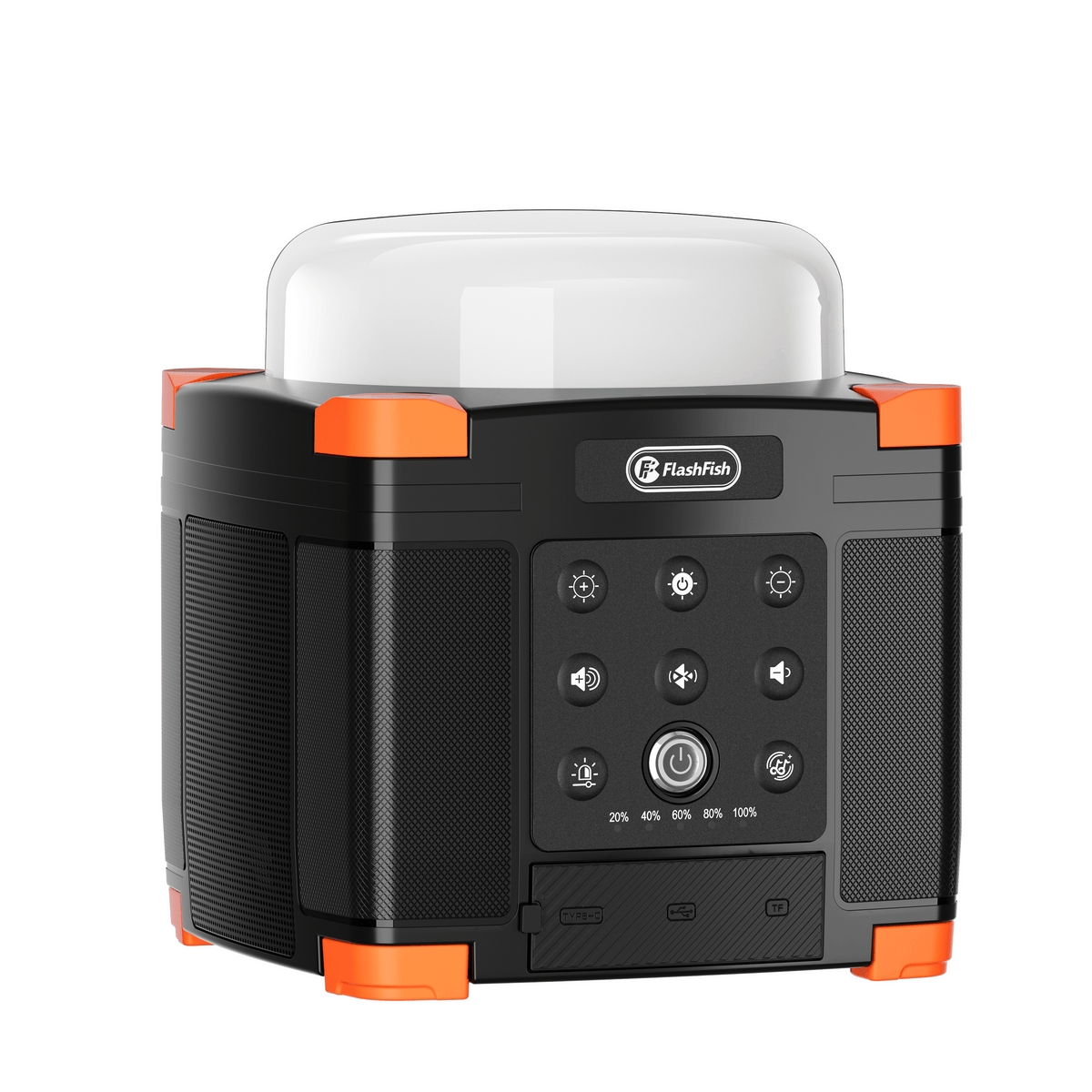 Flashfish FL9-A Multi-function Bluetooth Speaker | 56Wh Power Bank | Camping Light, 360° Surround Sound, USB-C, Bluetooth 5.0, 3-in-1