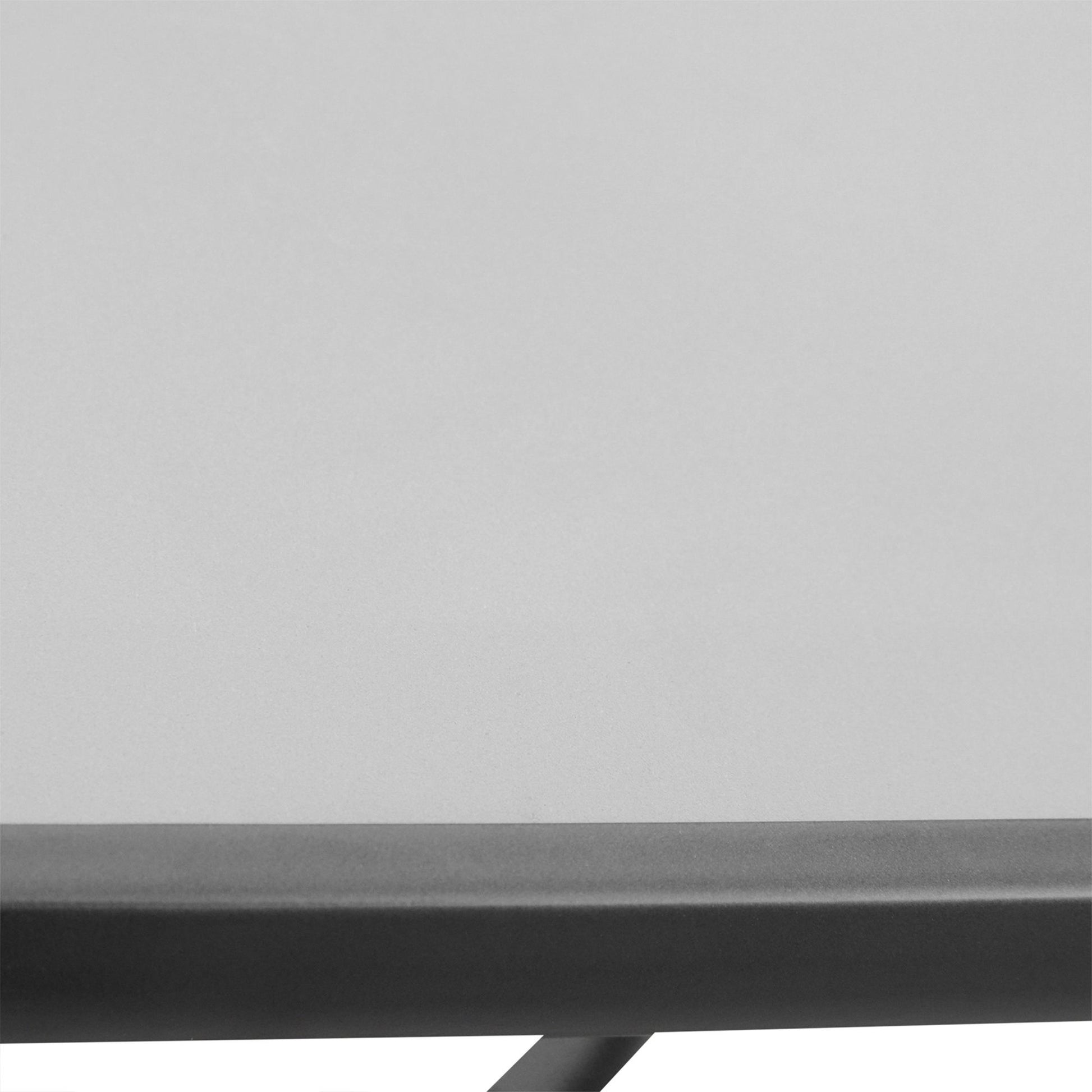 Outsunny Square Glass-Top Outdoor Bistro Table, Black