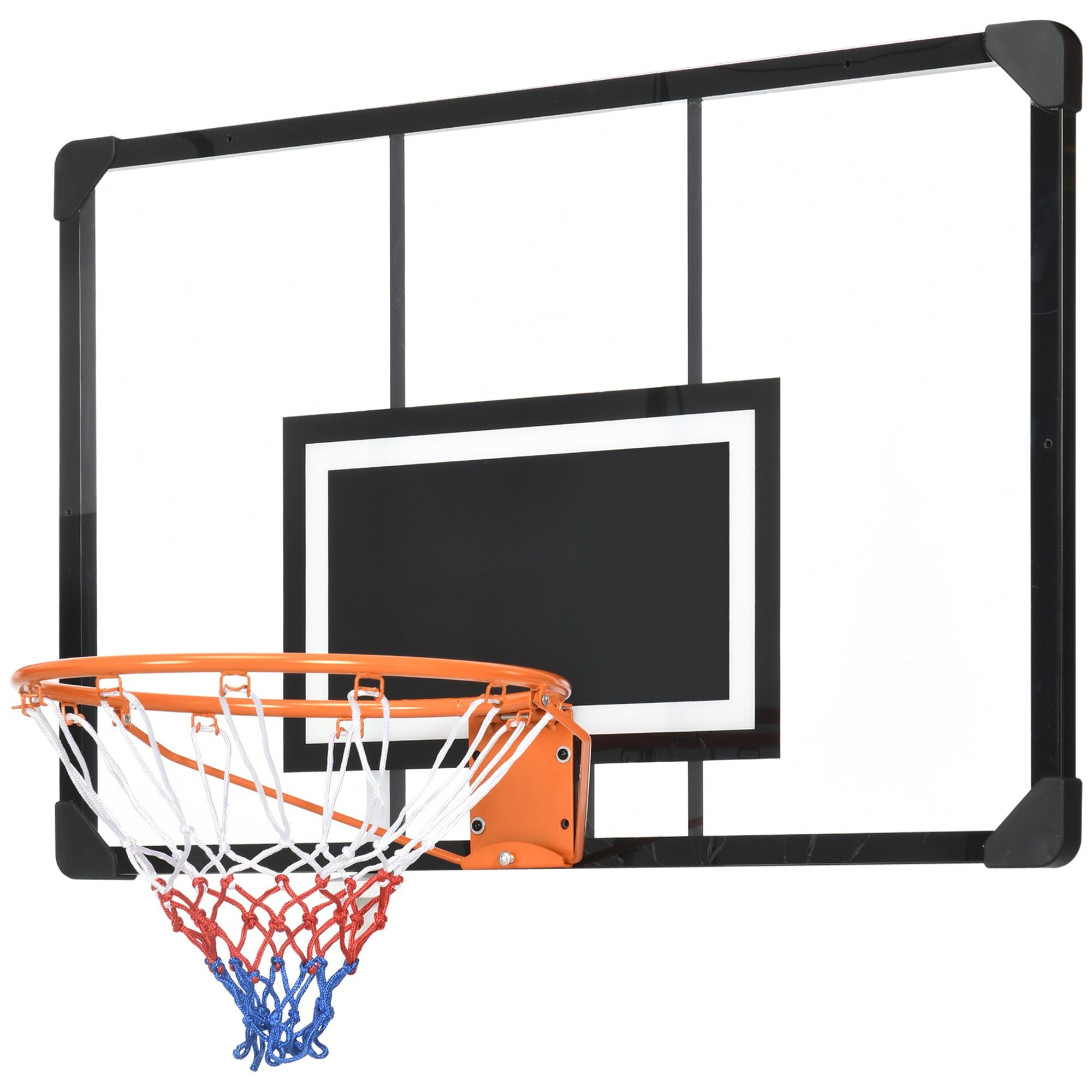 Soozier Wall-Mounted Basketball Hoop with 45 x 29 in Backboard - product view 11
