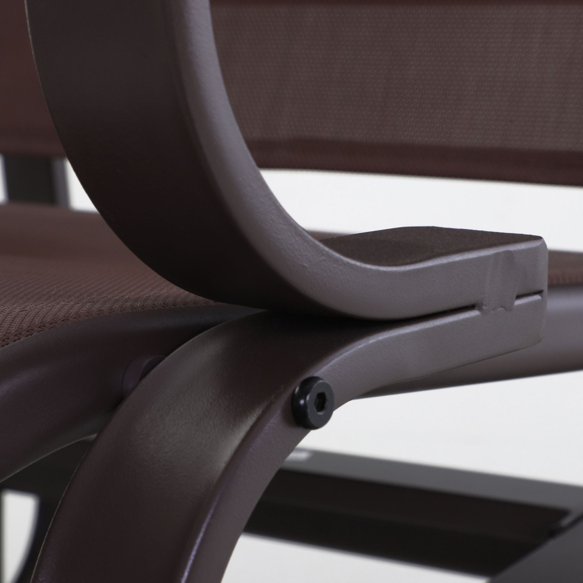 Outsunny 1-Person Outdoor Glider Chair with High Back, Brown