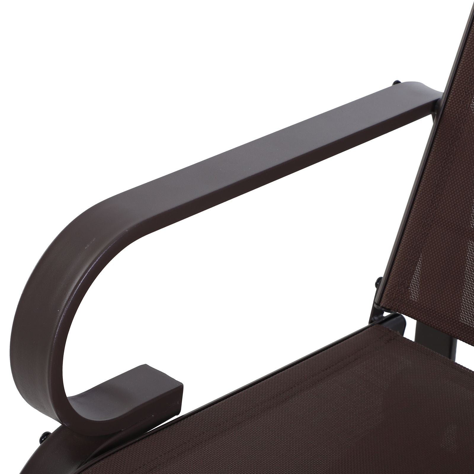 Outsunny 1-Person Outdoor Glider Chair with High Back, Brown