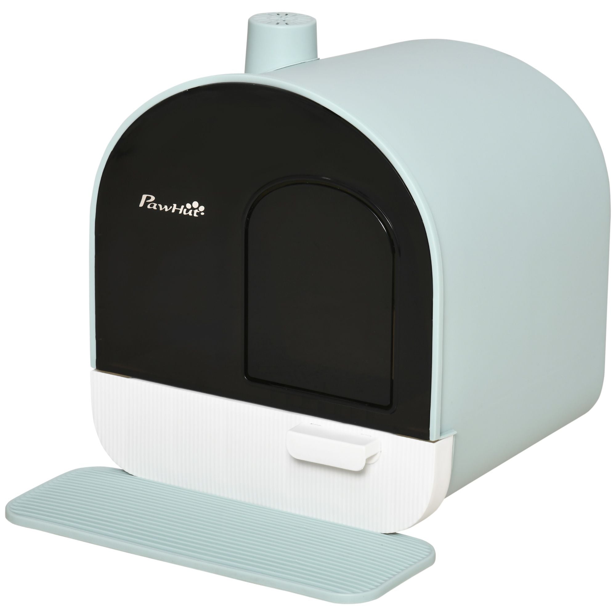 PawHut Covered Cat Litter Box with Tray, Scoop and Filter, Green