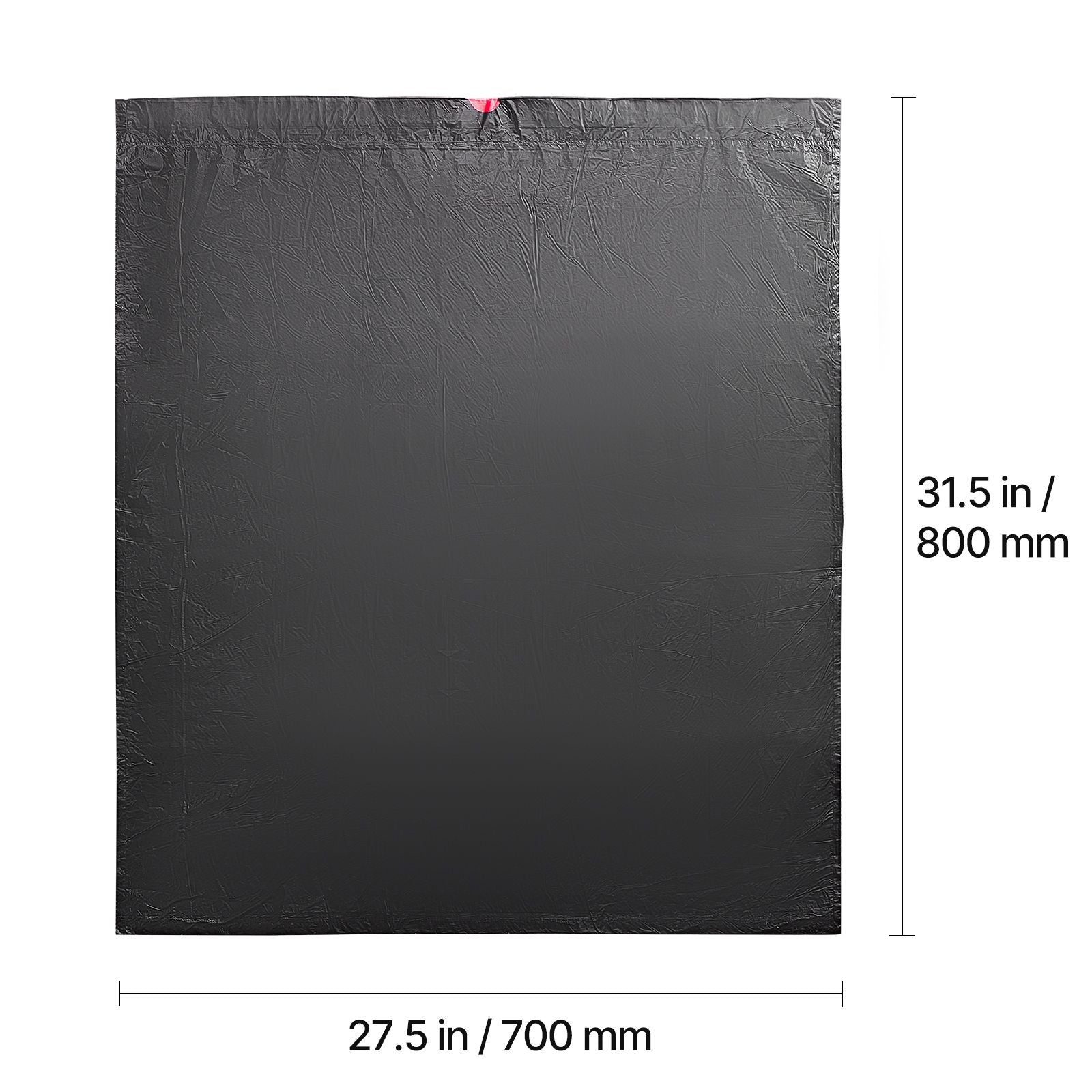 VEVOR 30-Gallon Drawstring Trash Bags, 50 Count, Black