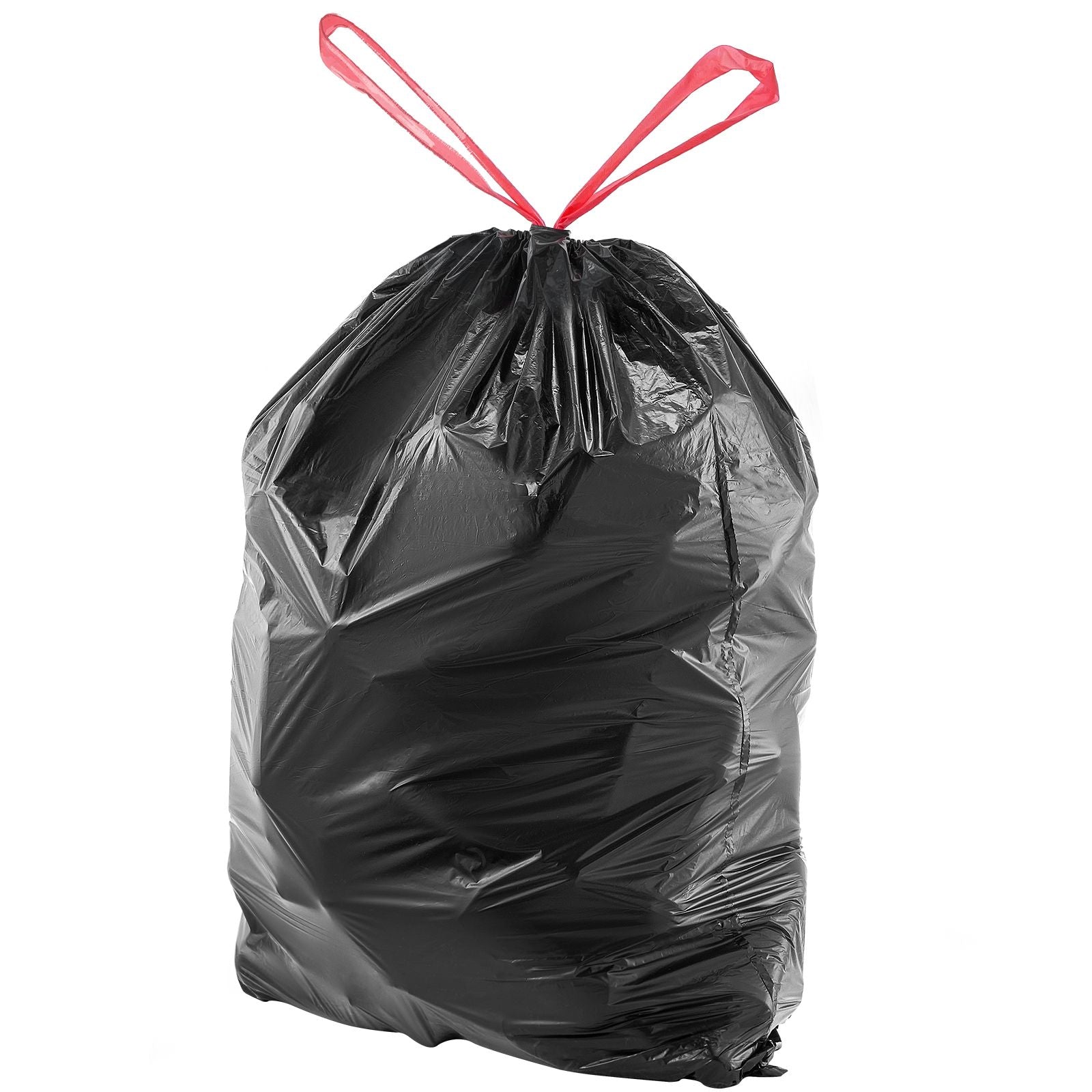 VEVOR 30-Gallon Drawstring Trash Bags, 50 Count, Black