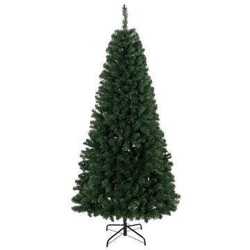 HOMCOM 7.5 ft Norway Spruce Artificial Christmas Tree, Green