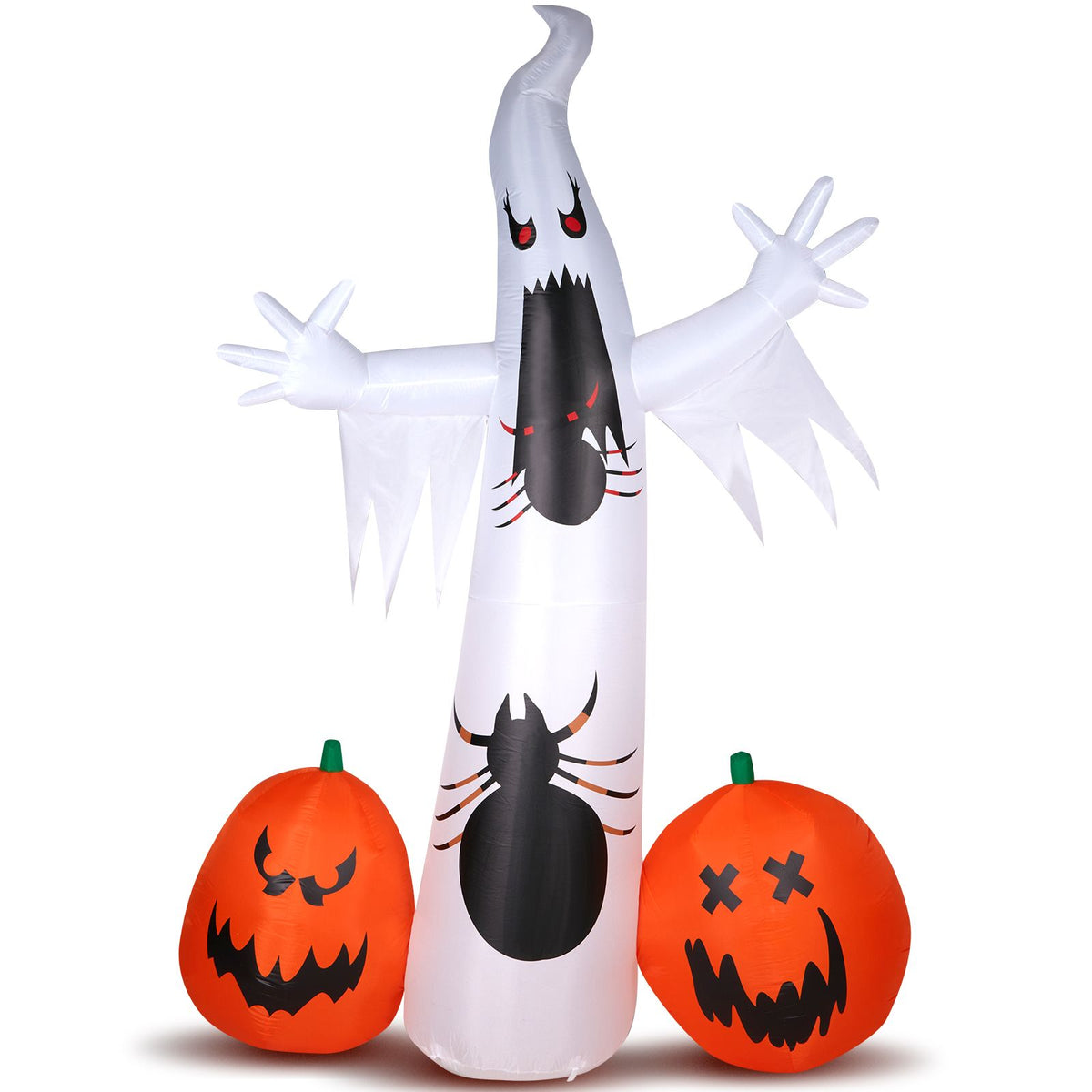 11.8 FT Halloween Inflatables Ghost Spider Pumpkin Outdoor Decorations, Scary Halloween Giant Blow up Ghost Decorations for Holiday Party Front Yard - product view 7
