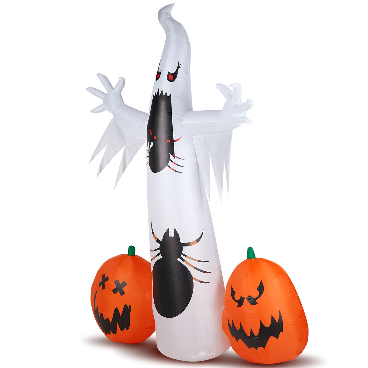 11.8 FT Halloween Inflatables Ghost Spider Pumpkin Outdoor Decorations, Scary Halloween Giant Blow up Ghost Decorations for Holiday Party Front Yard - product view 6