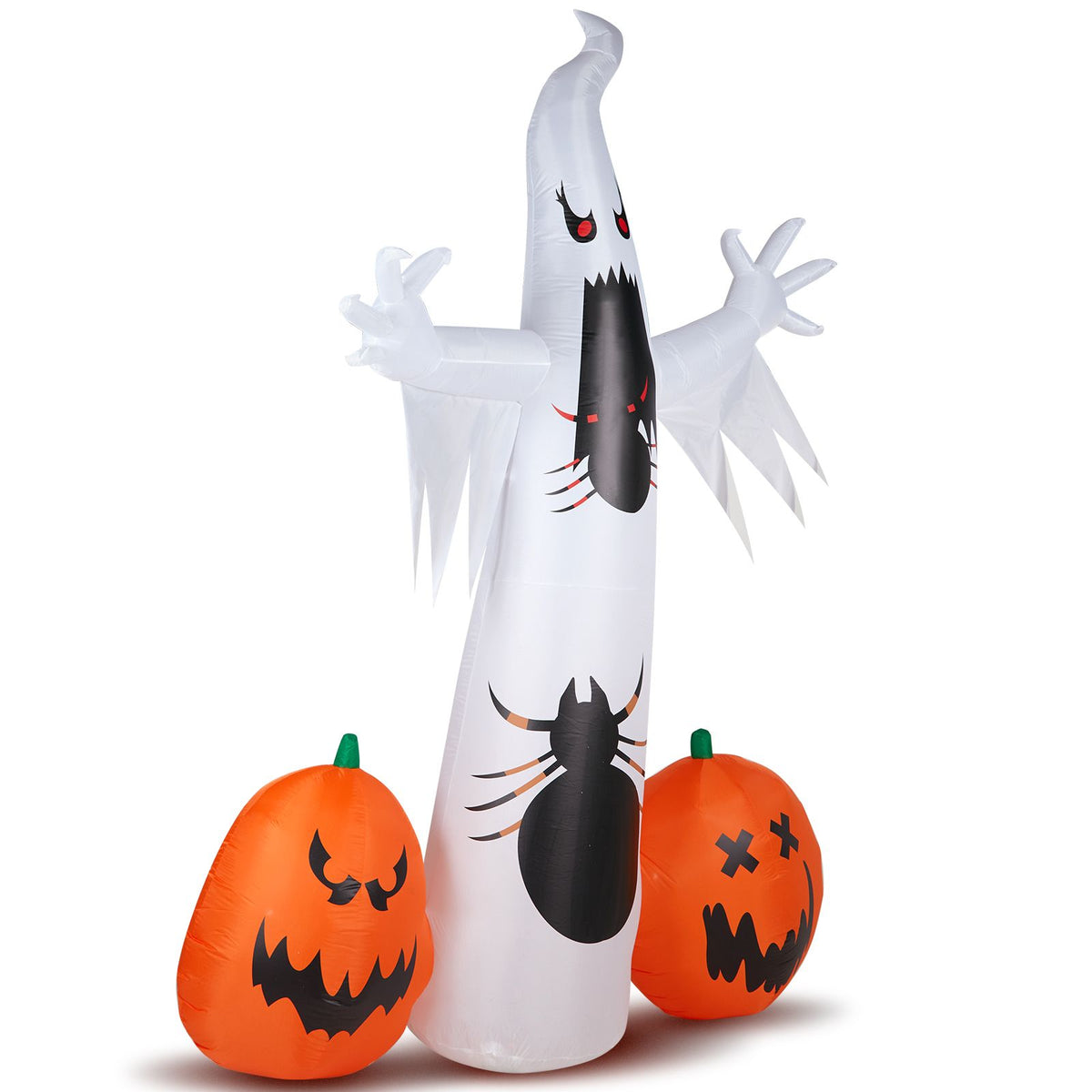 11.8 FT Halloween Inflatables Ghost Spider Pumpkin Outdoor Decorations, Scary Halloween Giant Blow up Ghost Decorations for Holiday Party Front Yard - product view 5