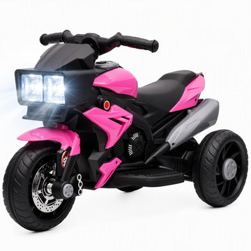 Aosom 6V Kids Electric Motorcycle with Horn and Headlights, Pink - product view 1