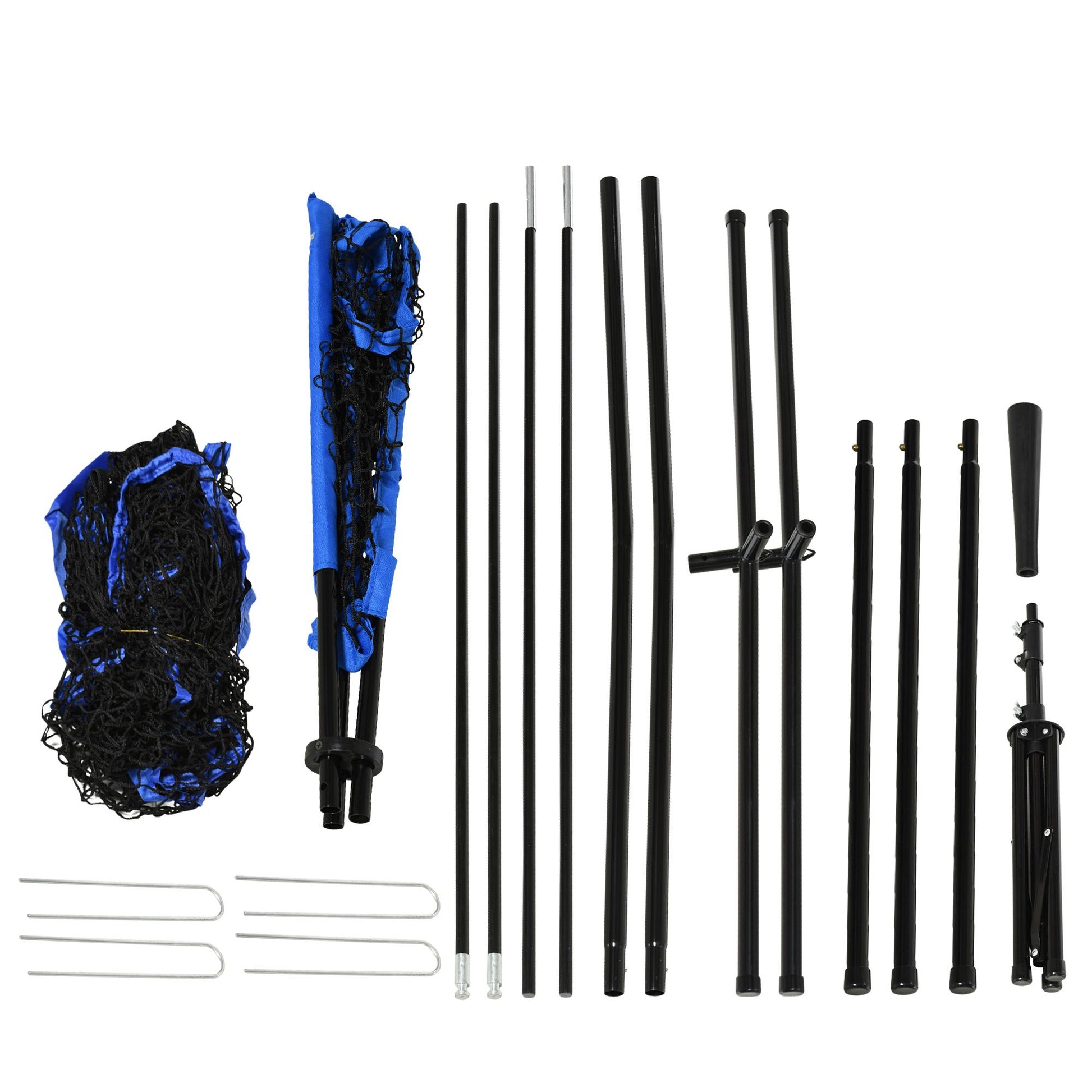 Soozier 7.5 x 7 ft Baseball Practice Net Set with Ball Caddy, Blue - product view 8