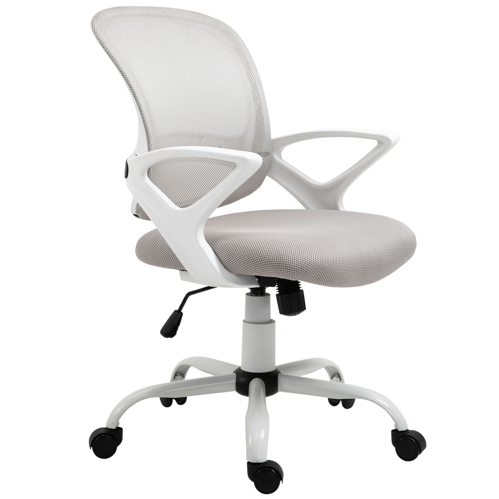 Vinsetto Ergonomic Mesh Mid-Back Swivel Office Chair, Gray