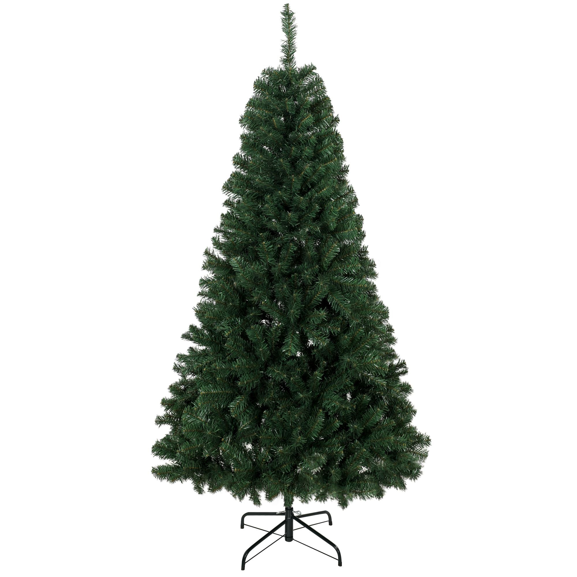 HOMCOM 6 ft Norway Spruce Artificial Christmas Tree, Green