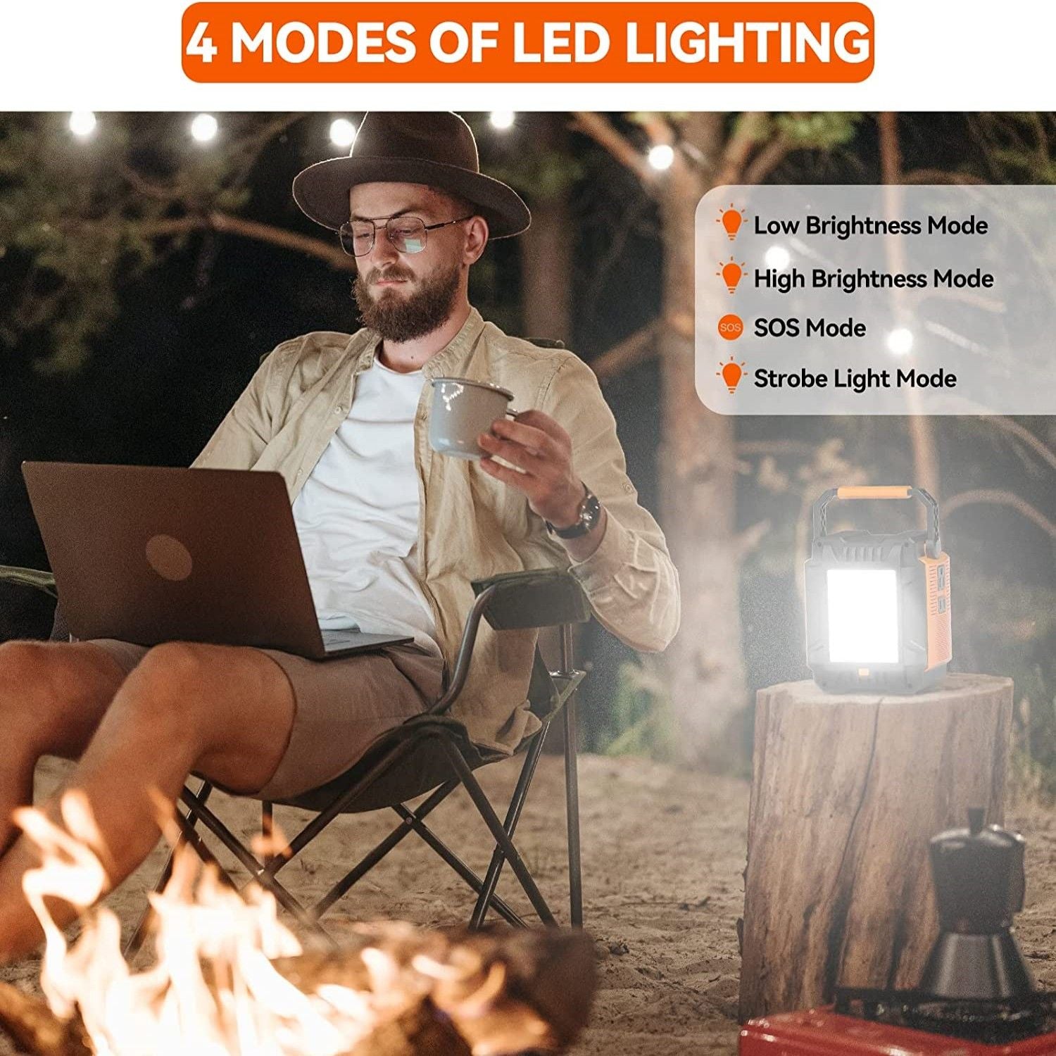 200W (Peak 400W) Portable Power Station with 60W Solar Panel,Power Backup Lithium Battery 172.8Wh Power Supply withAC Outlet DC Port USB QC3.0 Solar - product view 5