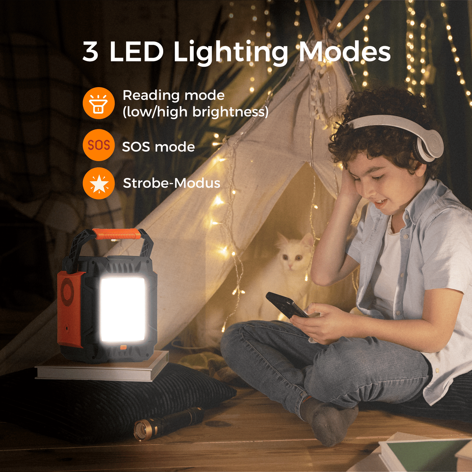 200W (Peak 400W) Portable Power Station with 60W Solar Panel,Power Backup Lithium Battery 172.8Wh Power Supply withAC Outlet DC Port USB QC3.0 Solar - product view 4