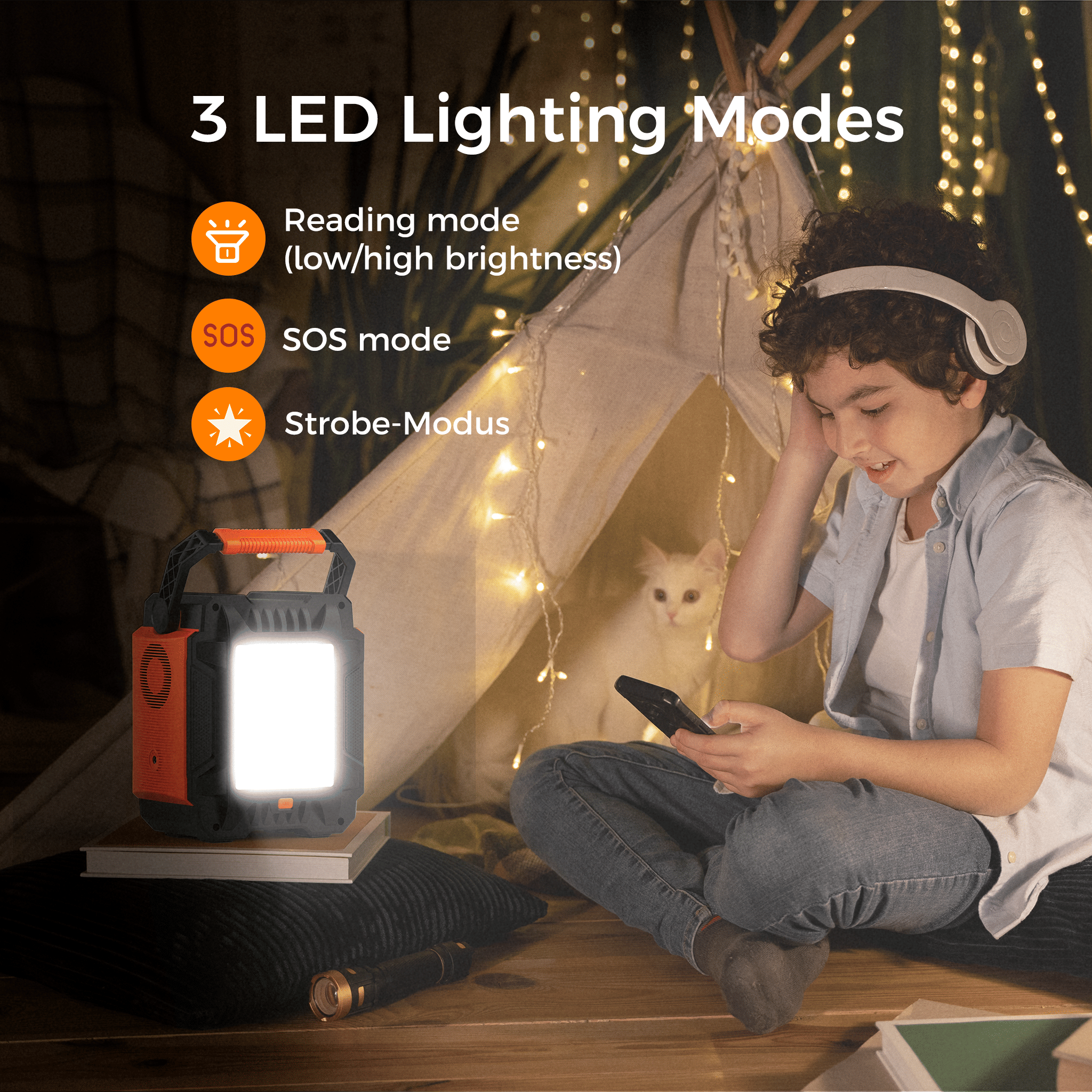 200W (Peak 400W) Portable Power Station with 60W Solar Panel,Power Backup Lithium Battery 172.8Wh Power Supply withAC Outlet DC Port USB QC3.0 Solar - product view 4