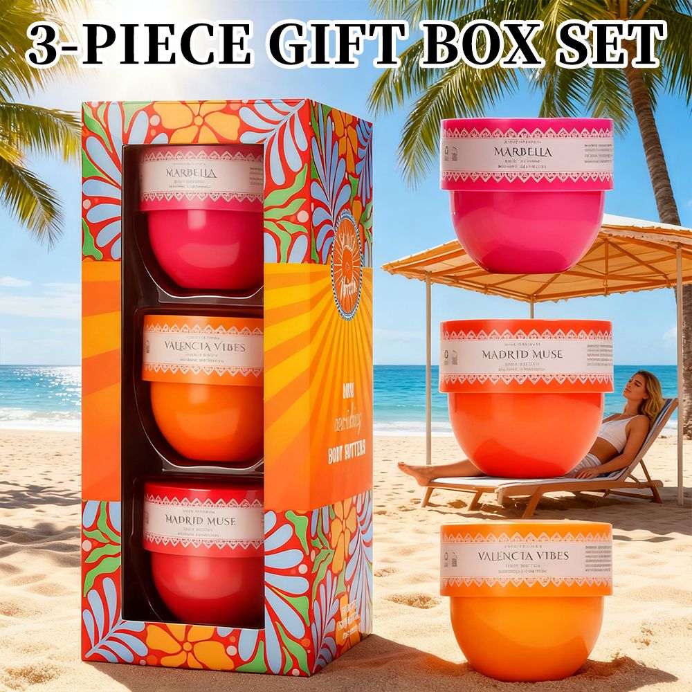 Solo En Ibiza 3-Piece Scented Body Butter Gift Set - product view 2