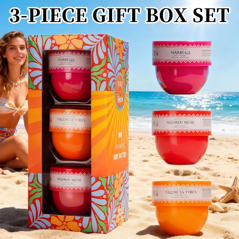 Solo En Ibiza 3-Piece Scented Body Butter Gift Set - product view 3