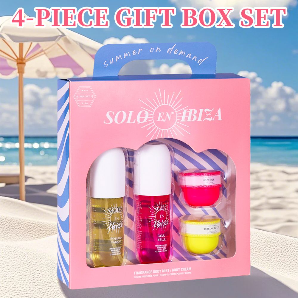 Scented Body & Hair Mist and Cream 4-Piece Travel Gift Set - product view 6