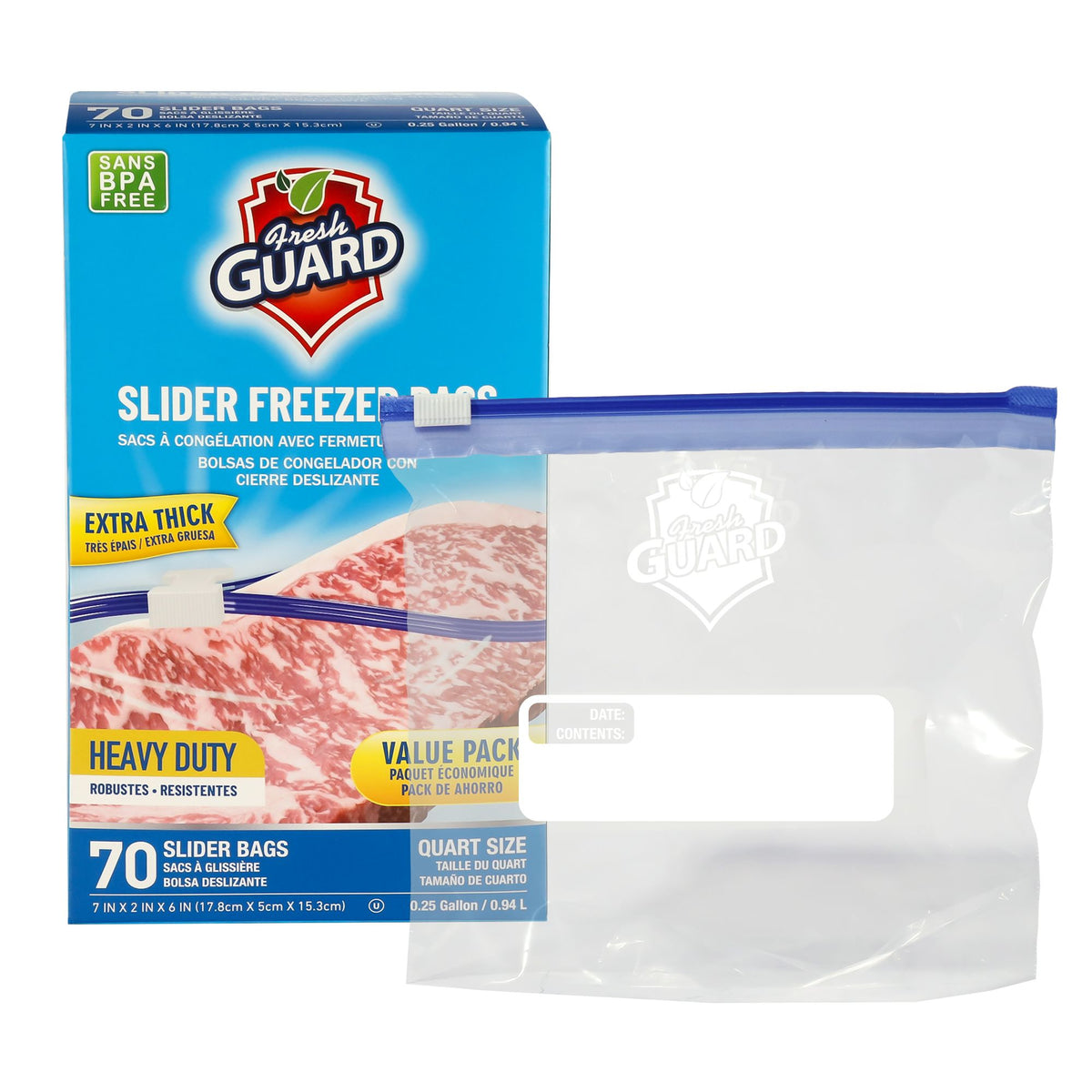70-Count Heavy-Duty Slider Food Storage Bags - product view 5