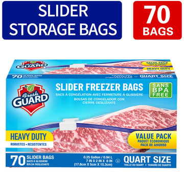 70-Count Heavy-Duty Slider Food Storage Bags