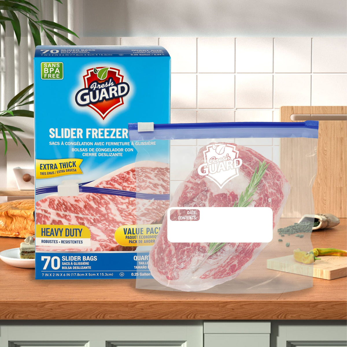 70-Count Heavy-Duty Slider Food Storage Bags - product view 6