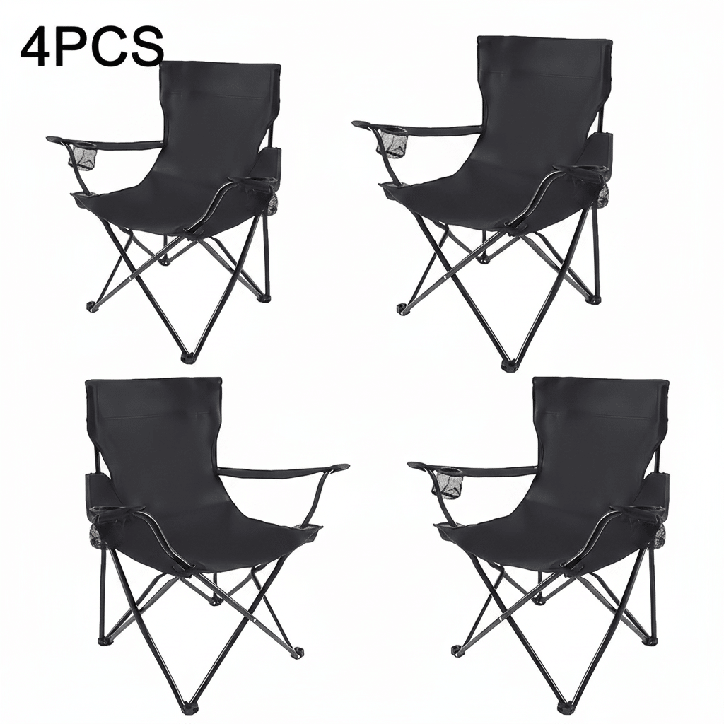 4-Pack Quick-Open Outdoor Folding Chairs