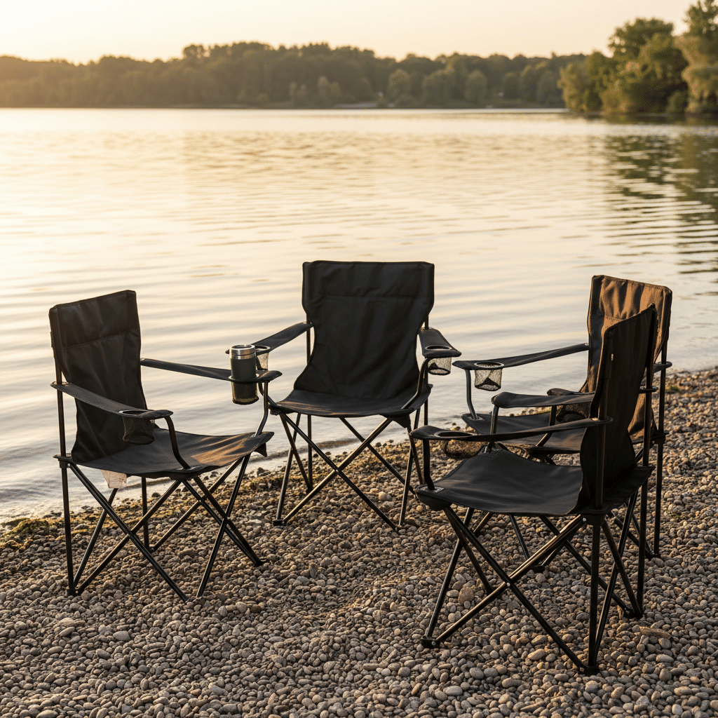 4-Pack Quick-Open Outdoor Folding Chairs - product view 4