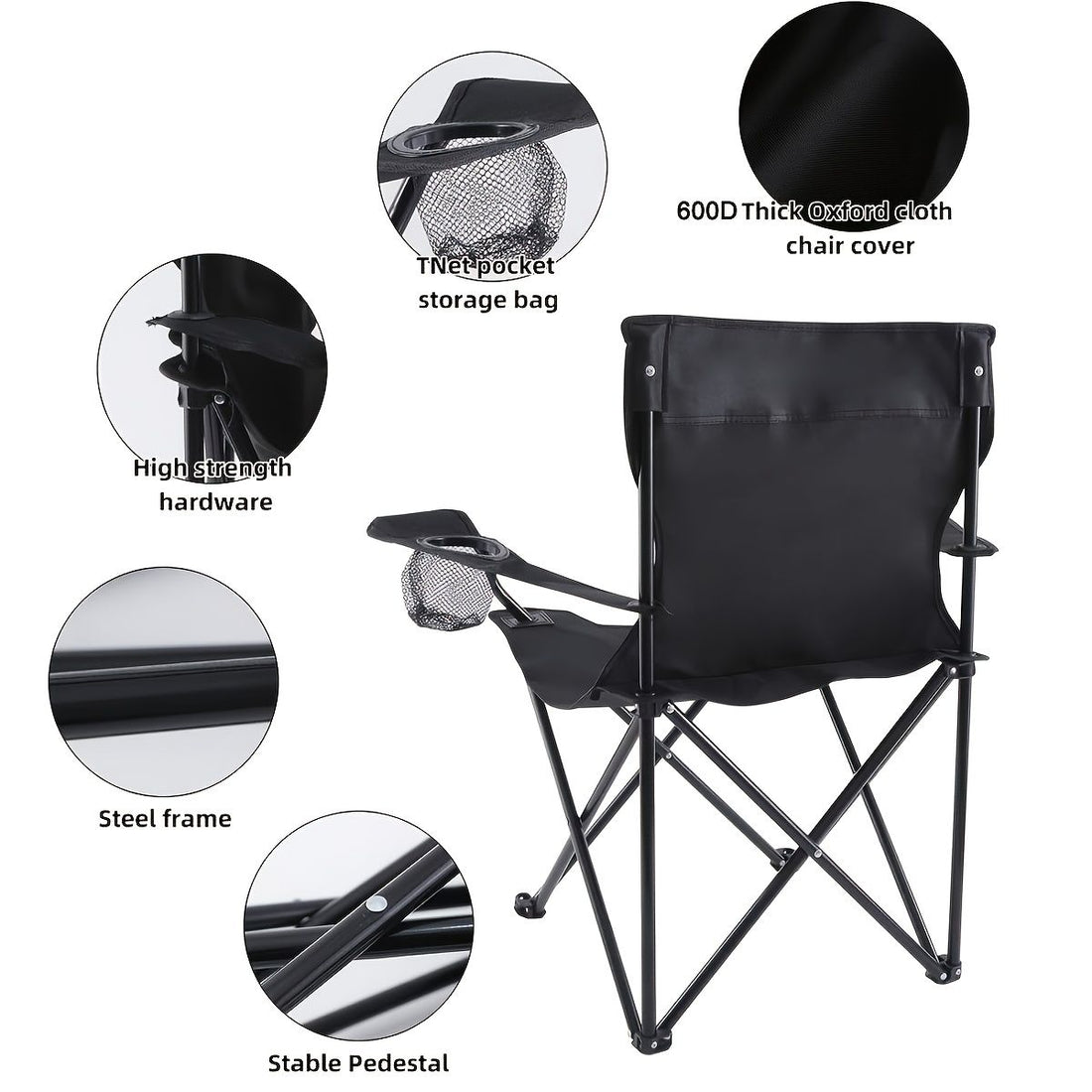 8-Pack Quick-Open Outdoor Folding Chairs
