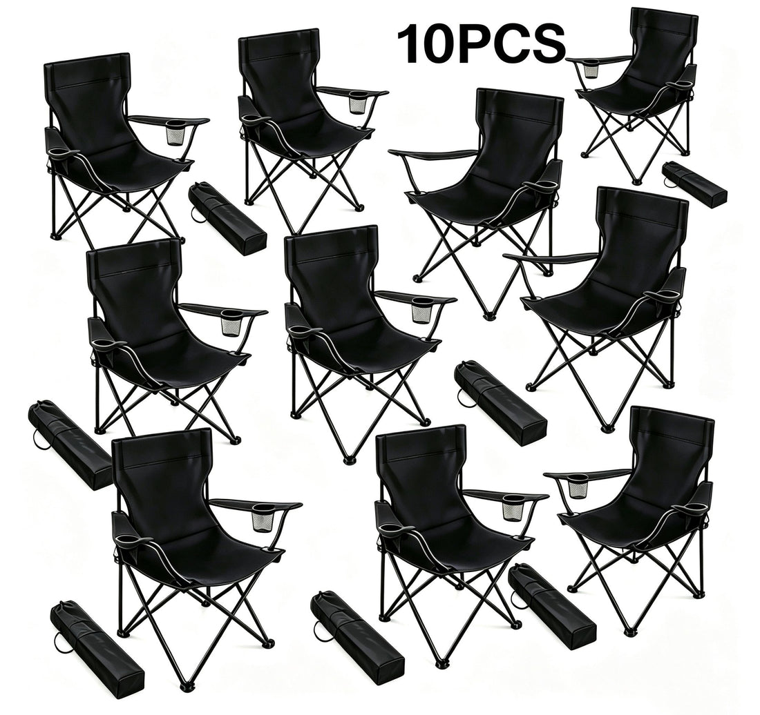 8-Pack Quick-Open Outdoor Folding Chairs