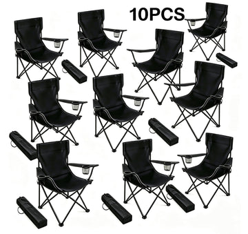 8-Pack Quick-Open Outdoor Folding Chairs