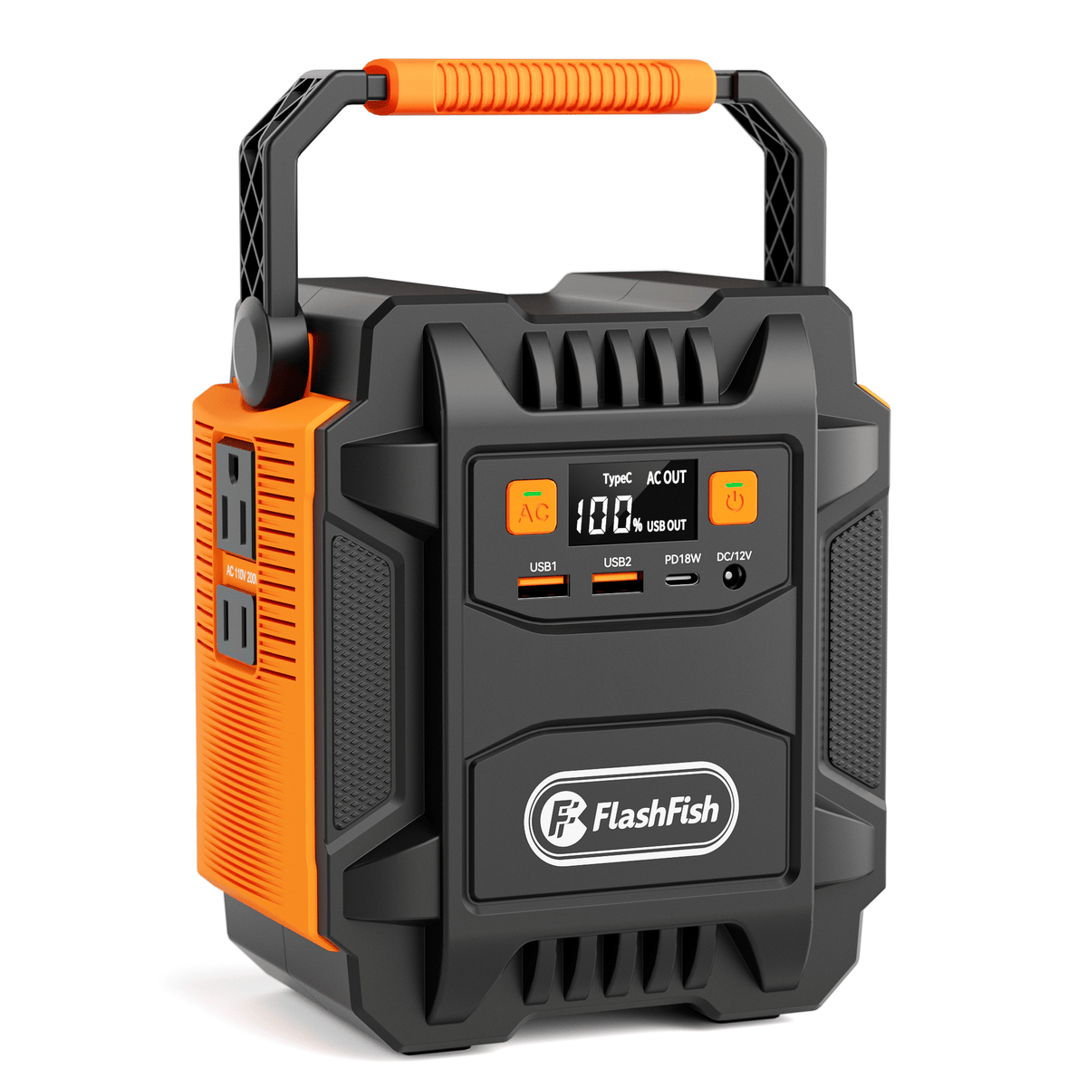 200W (Peak 400W) Portable Power Station,Power Backup Lithium Battery 172.8Wh Power Supply withAC Outlet DC Port USB QC3.0 Solar Portable Generator
