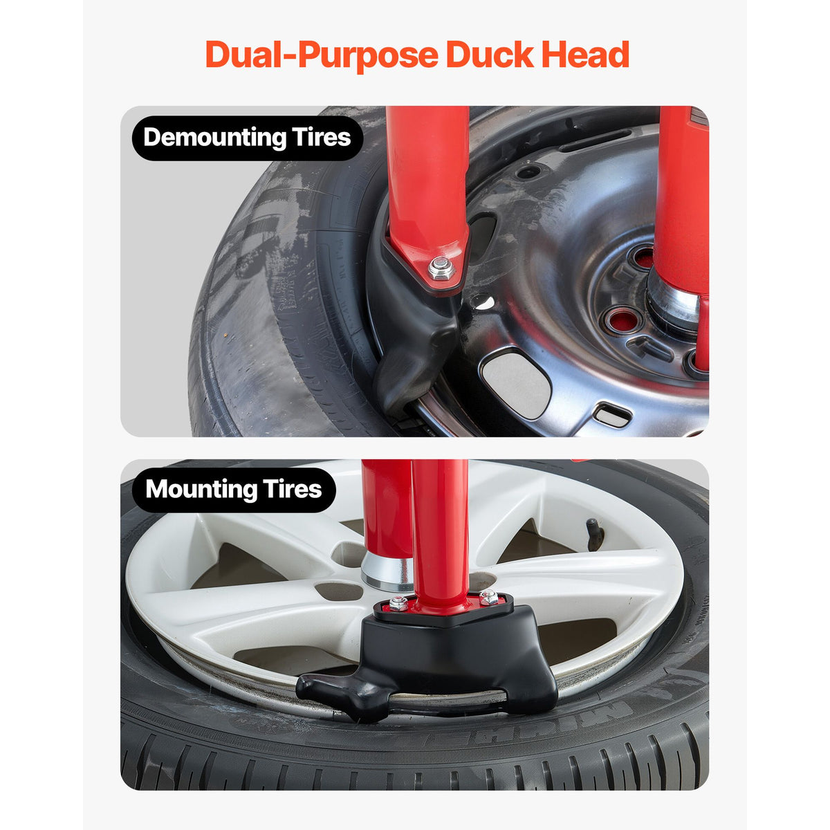 VEVOR Manual Tire Changer Duck Head Kit for 16-21 in Wheels
