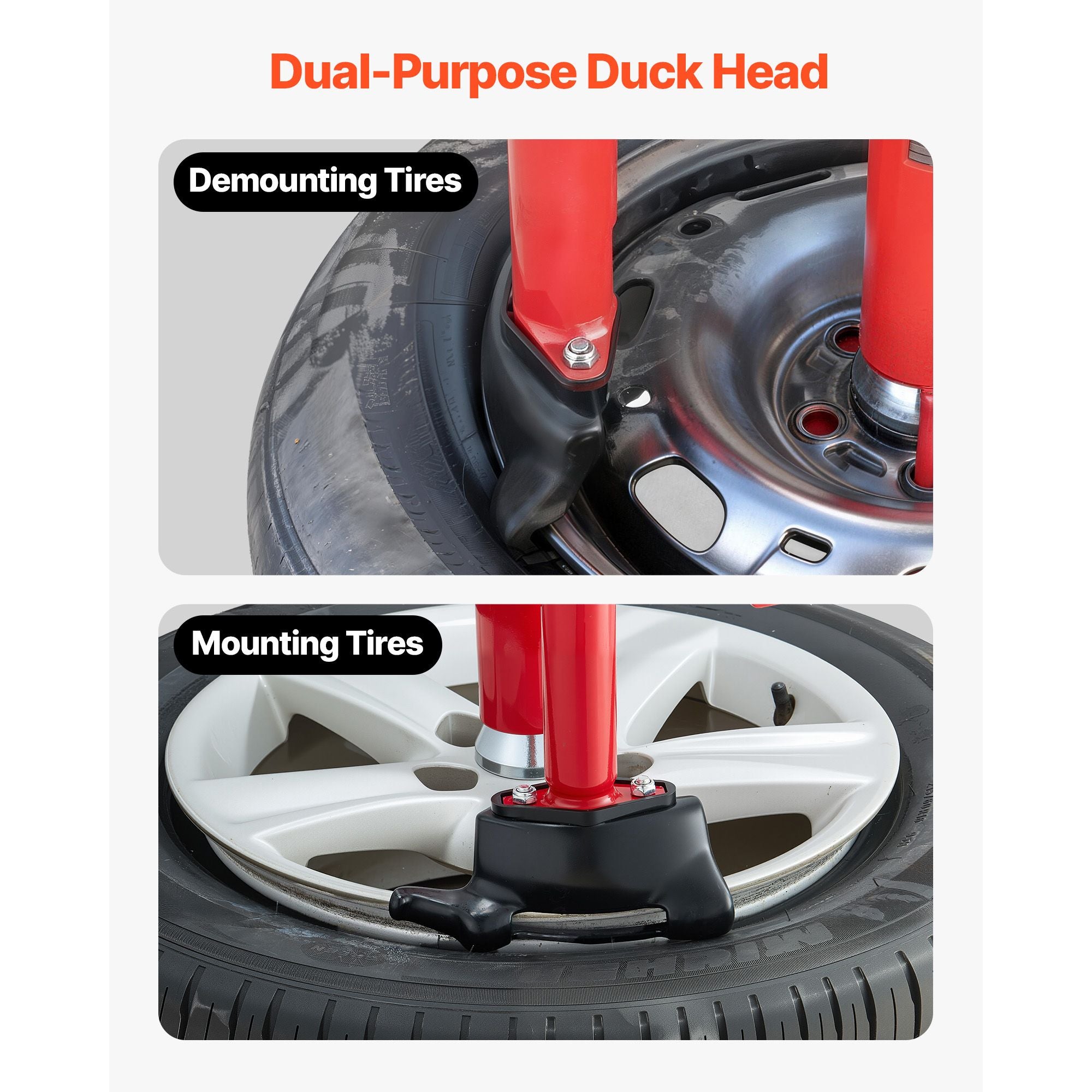 VEVOR Manual Tire Changer Duck Head Kit for 16-21 in Wheels