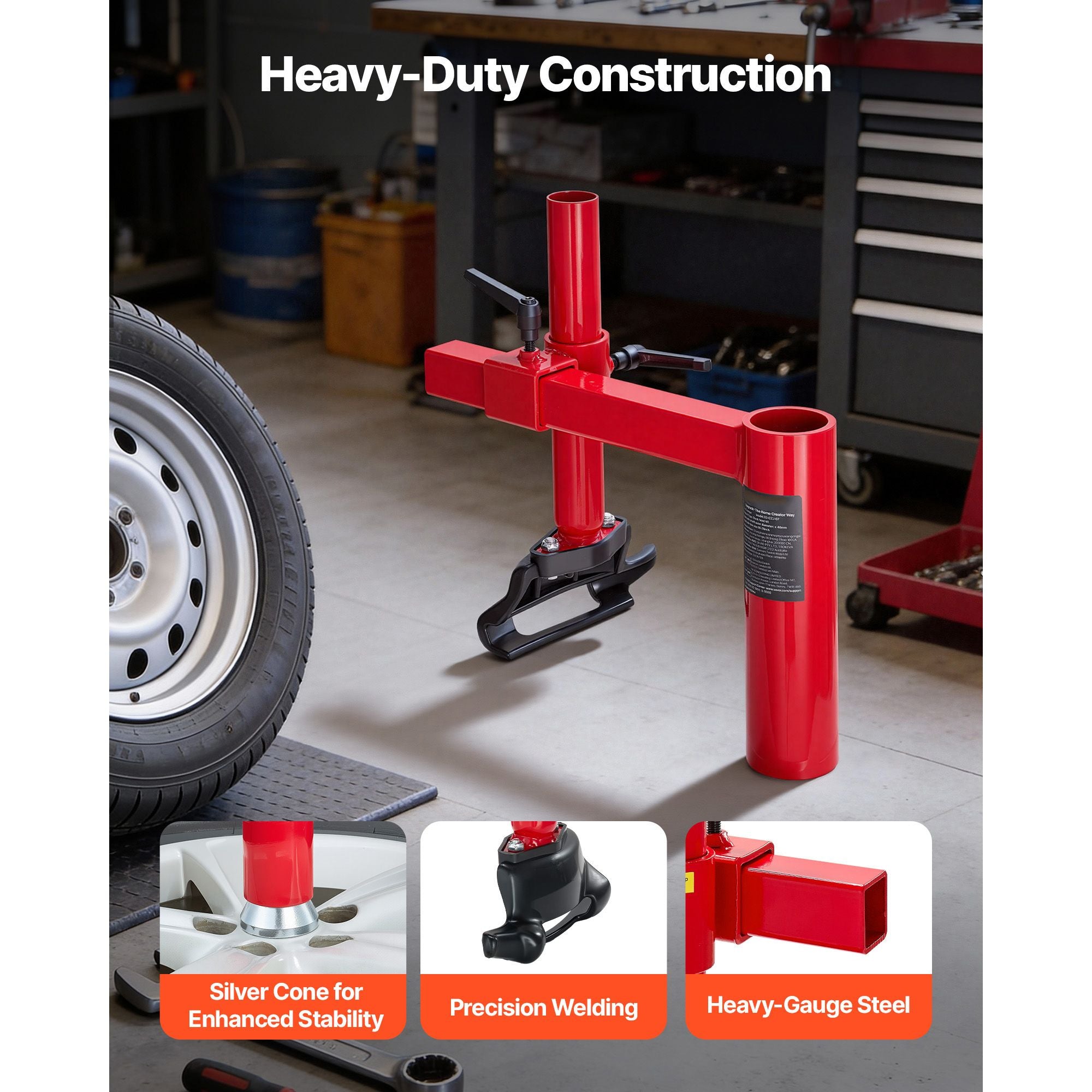 VEVOR Manual Tire Changer Duck Head Kit for 16-21 in Wheels