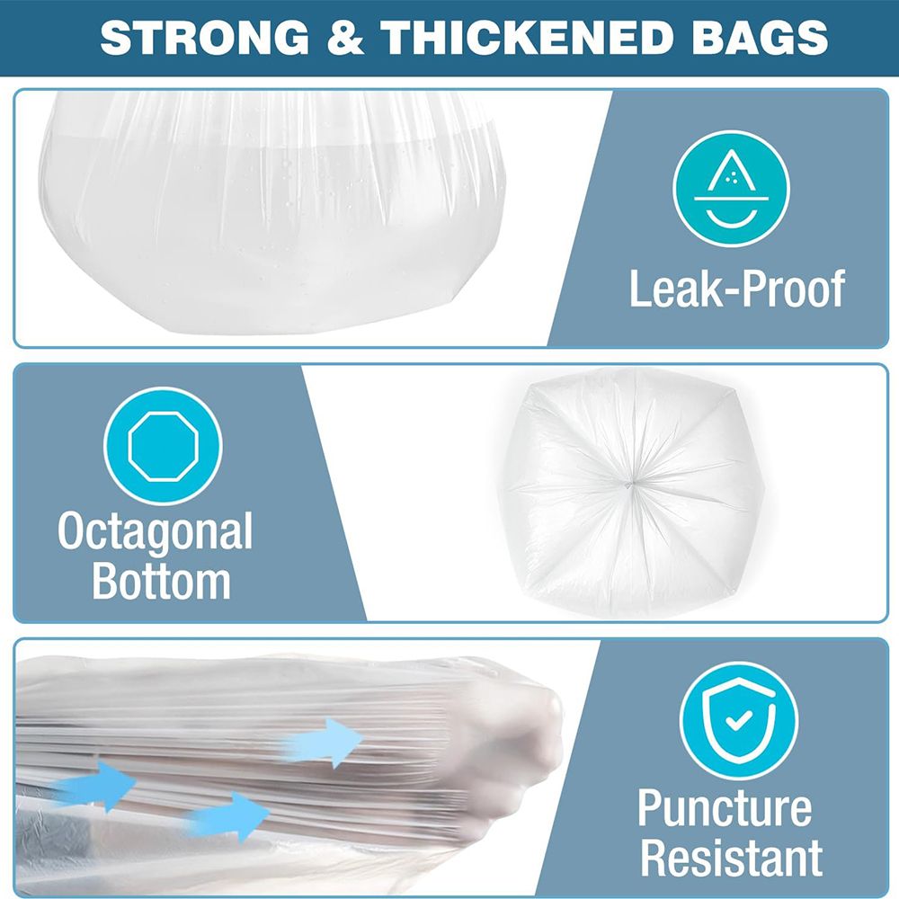 85-Count 13-Gallon Drawstring Garbage Bags, Lemon Mint Scent - product view 6