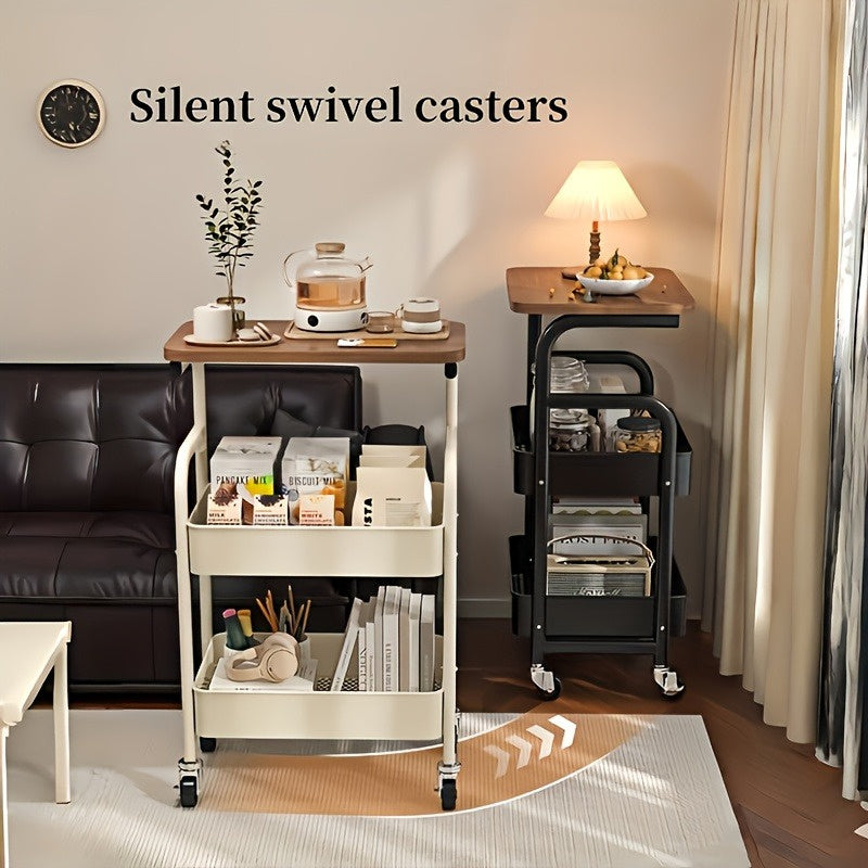 3-Tier Rolling Printer Stand and Storage Cart - product view 8